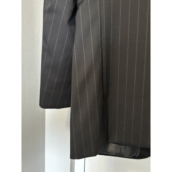 Ralph Lauren LRL Men’s Size‎ 42 L Black Pin Stripe Blazer Tuxedo Jacket 100S - Picture 13 of 16